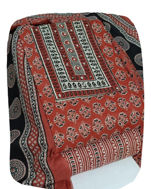 DRAVINAM Trends Women's Cambric Cotton Dress Material | Unstitch Printed Suit Set with Cotton Dupatta