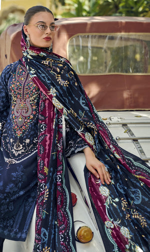 DRAVINAM Trends Kurti 2.50 mtrs, Pure Cotton (3 mtrs apx), Pure MAL MAL Cotton Dupatta Digital Print|Light Grey
