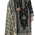DRAVINAM Trends Women's Unstitched Pakistani Digital Print Embroidered Pure Cotton Salwar Suit Dress Materials with Cotton Digital Embroidered Cutwork Dupatta