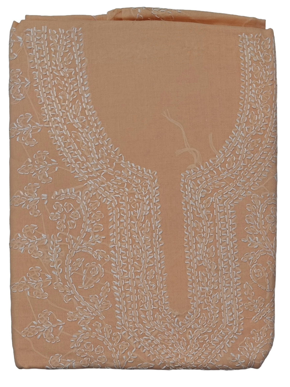 DRAVINAM Trends Women’s Cotton Unstitched Chikankari Suit Set with Dupatta & Bottom | Hand-Embroidered Lucknowi Dress Material | Premium Ethnic Wear for Women | Free Size (3-Piece)