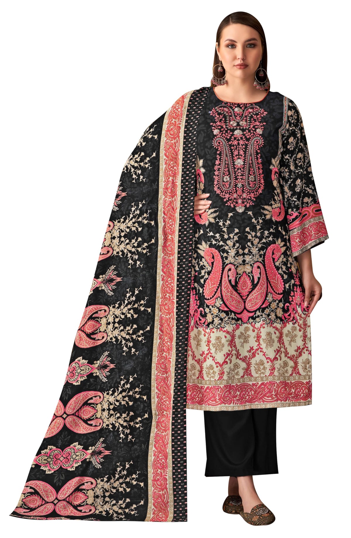 DRAVINAM Trends Women's Unstitched Dress Material