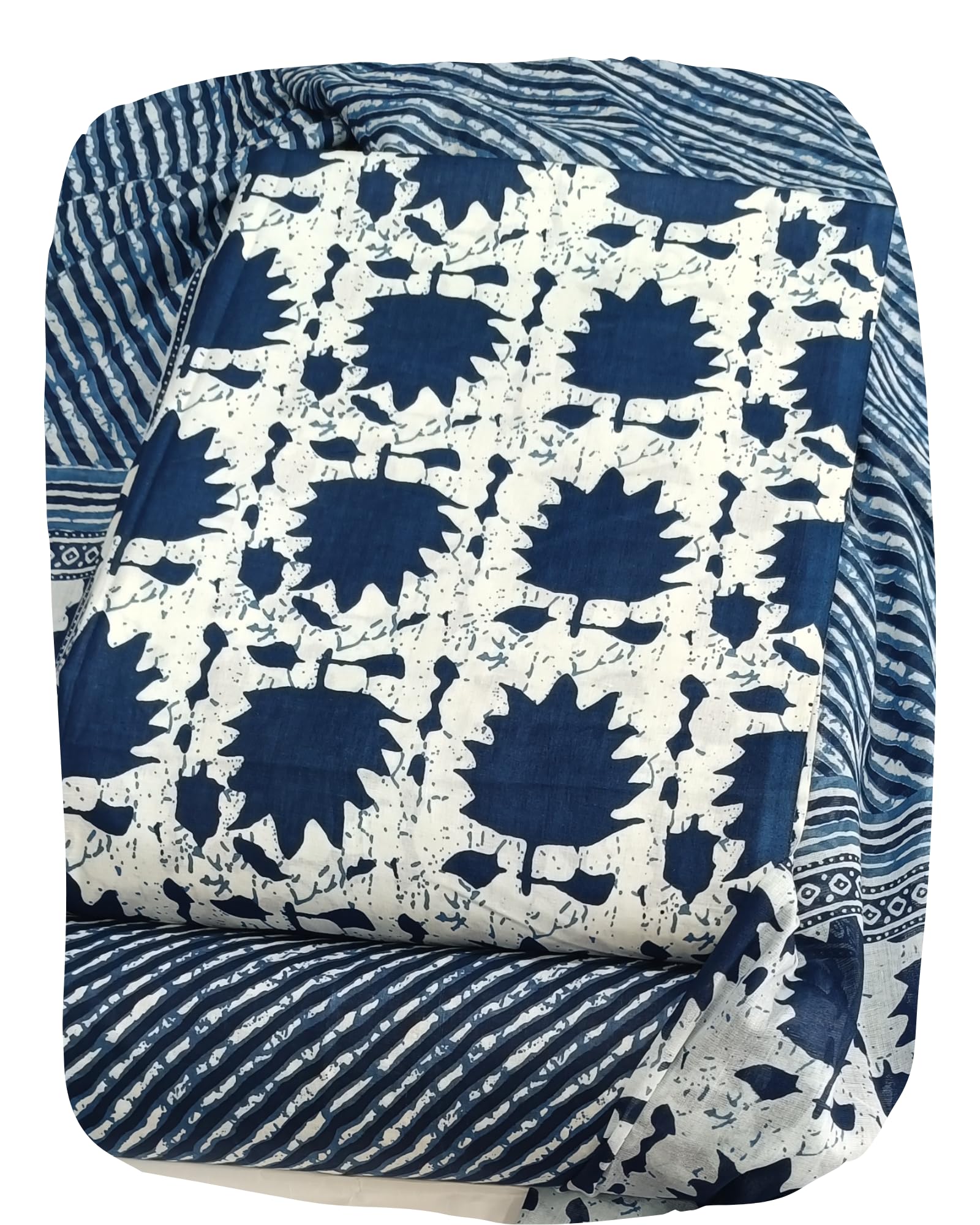 DRAVINAM Trends Jaipuri Print Cambric Cotton Unstitched Salwar Suit Dress Material for Women with Mulmul Cotton Dupatta