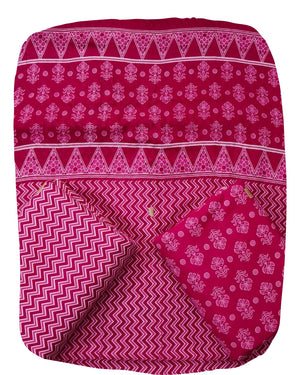 DRAVINAM Trends Jaipuri Print Cambric Cotton Unstitched Salwar Suit Dress Material for Women with Mulmul Cotton Dupatta