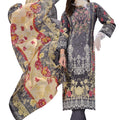 DRAVINAM Trends Unstitched Pakistani Print Embroidered Cotton Salwar Suit Dress Materials with Printed Cotton Dupatta