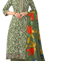 DRAVINAM Trends Women's Unstitched Premium Cotton Printed Embroidered Suit Material