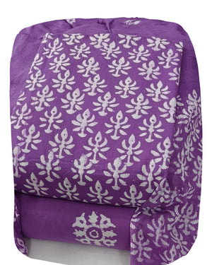 DRAVINAM Trends Unstitched Jaipuri Handmade Wax Batik Print Soft Cotton Dress Material with Dupatta