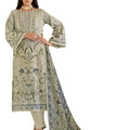 DRAVINAM Trends Women's Unstitched Pakistani Print Embroidered Cotton Salwar Suit Dress Materials with Cotton Printed Dupatta