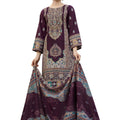 DRAVINAM Trends Women's Unstitched Pakistani Digital Print Embroidered Pure Cotton Salwar Suit Dress Materials with Cotton Embroidered Cutwork Dupatta