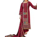 DRAVINAM Trends Women's Unstitched Viscose Maslin Digital and Foil printed Pakistani Embroidered Suit Dress Material with Unstitched Maslin Bottoms and Pure Maslin Dupatta