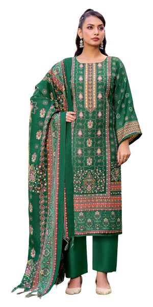 DRAVINAM Trends Women's Winter wear unstitched Printed Woollen Pashmina Salwar Suit Dress Material with Pashmina Printed Shawl Dupatta