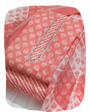 DRAVINAM Trends Women's Cambric Cotton Dress Material | Unstitch Printed Suit Set with Cotton Dupatta
