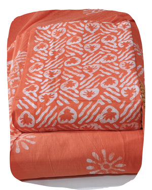 DRAVINAM Trends Unstitched Jaipuri Handmade Wax Batik Print Soft Cotton Dress Material with Dupatta