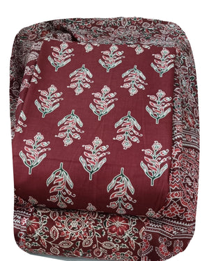 DRAVINAM Trends Jaipuri Print Cambric Cotton Unstitched Salwar Suit Dress Material for Women with Mulmul Cotton Dupatta