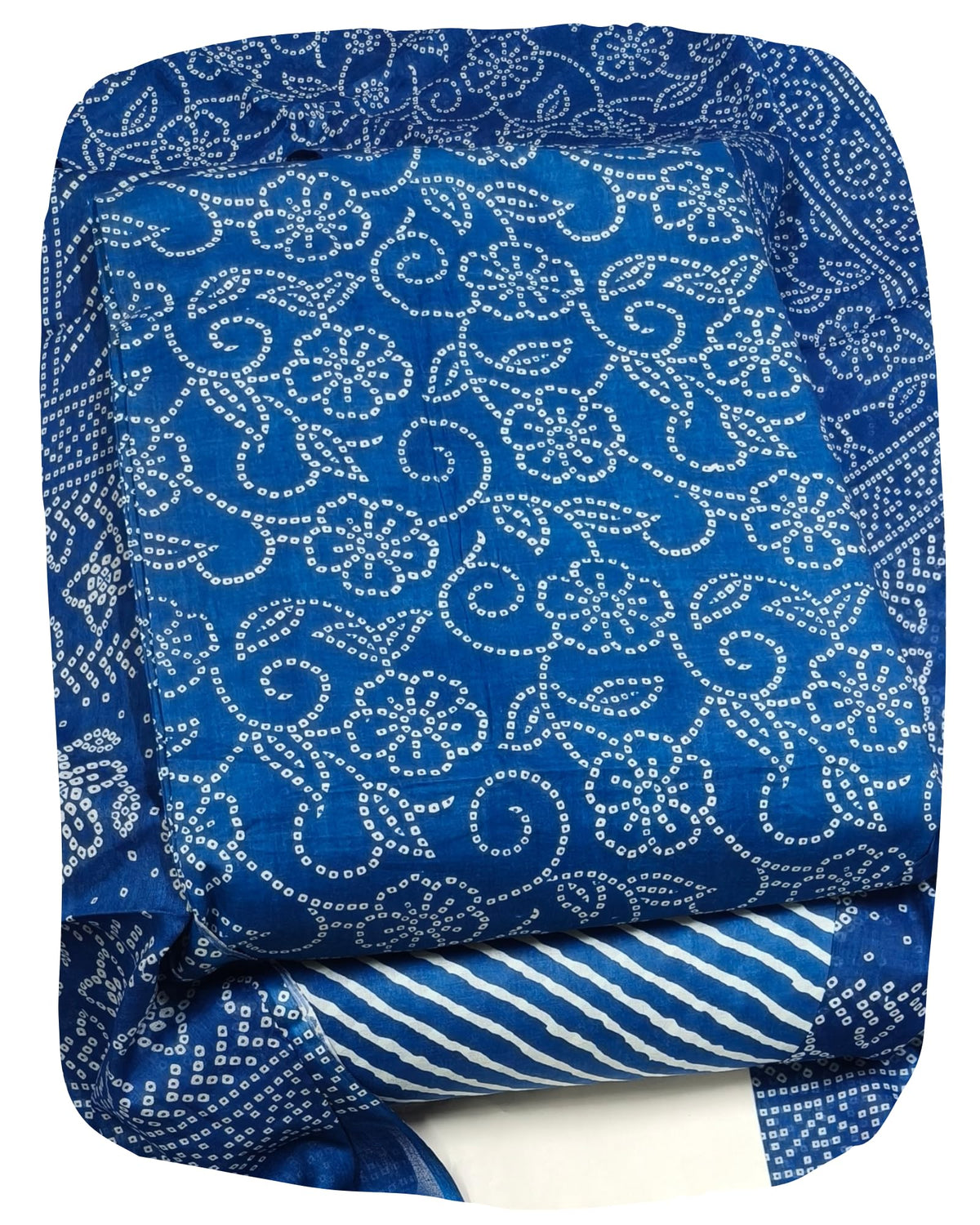 DRAVINAM Trends Jaipuri Print Cambric Cotton Unstitched Salwar Suit Dress Material for Women with Mulmul Cotton Dupatta