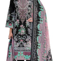 DRAVINAM Trends Kurti 2.50 mtrs, PURE COTTON DYED (2.7 m),PURE LAWN MULMUL DIGITAL PRINT VOIL DUP (2.25|Black