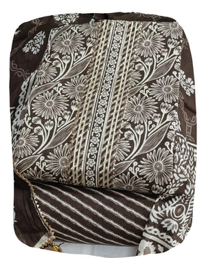 DRAVINAM Trends Women's Jaipuri Printed Embroidered and Hand Work Premium Cambric Cotton Unstitched Salwar Suit Dress Material with Mulmul Cotton Dupatta
