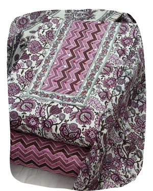 DRAVINAM Trends Women's Ethnic Pure Cotton Jaipuri Printed Unstitched Salwar Suit Dress Material with Dupatta