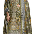 DRAVINAM Trends Pure Viscose Pashmina Unstitched Winter wear Three Piece Dress Material Set with Heavy Embroidery Work – Top, Shawl Dupatta and Bottom