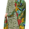 DRAVINAM Trends Kurti 2.50 mtrs, PURE COTTON DYED (2.7 m),PURE LAWN MULMUL DIGITAL PRINT COTTON DUP (2.25|Mehandi Green