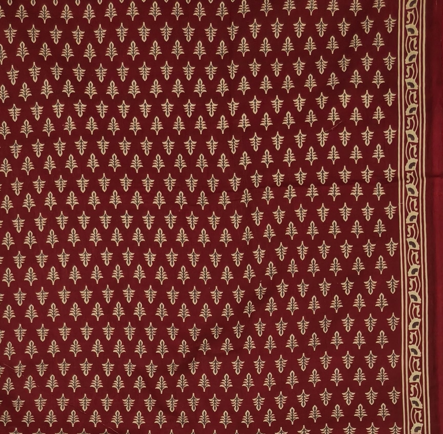 DRAVINAM Trends Jaipuri Print Cambric Cotton Unstitched Salwar Suit Dress Material for Women with Mulmul Cotton Dupatta