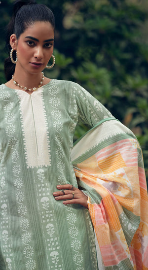 DRAVINAM Trends Unstitch Cotton Salwar Suit Set