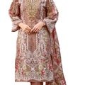DRAVINAM Trends Women's Unstitched Pure Cotton Suit Dress Material with Heavy Lining Embroidered | Stylish Pure Cotton Print Dupatta & Solid Bottoms