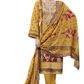 DRAVINAM Trends Women's Unstitched Pakistani Digital Print Embroidered Pure Cotton Salwar Suit Dress Materials with Cotton Embroidered Cutwork Dupatta