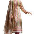 DRAVINAM Trends Unstitched Women Suit Material – Viscose Cotton Digital Printed Embroidered Kameez, Cambric Cotton Plain Bottoms and Printed Dupatta