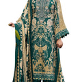 DRAVINAM Trends Women's winter wear unstitched embroidered Woollen Pashmina Suit Dress Material with Pashmina Printed Shawl Dupatta