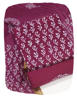 DRAVINAM Trends Unstitched Jaipuri Handmade Wax Batik Print Soft Cotton Dress Material with Dupatta