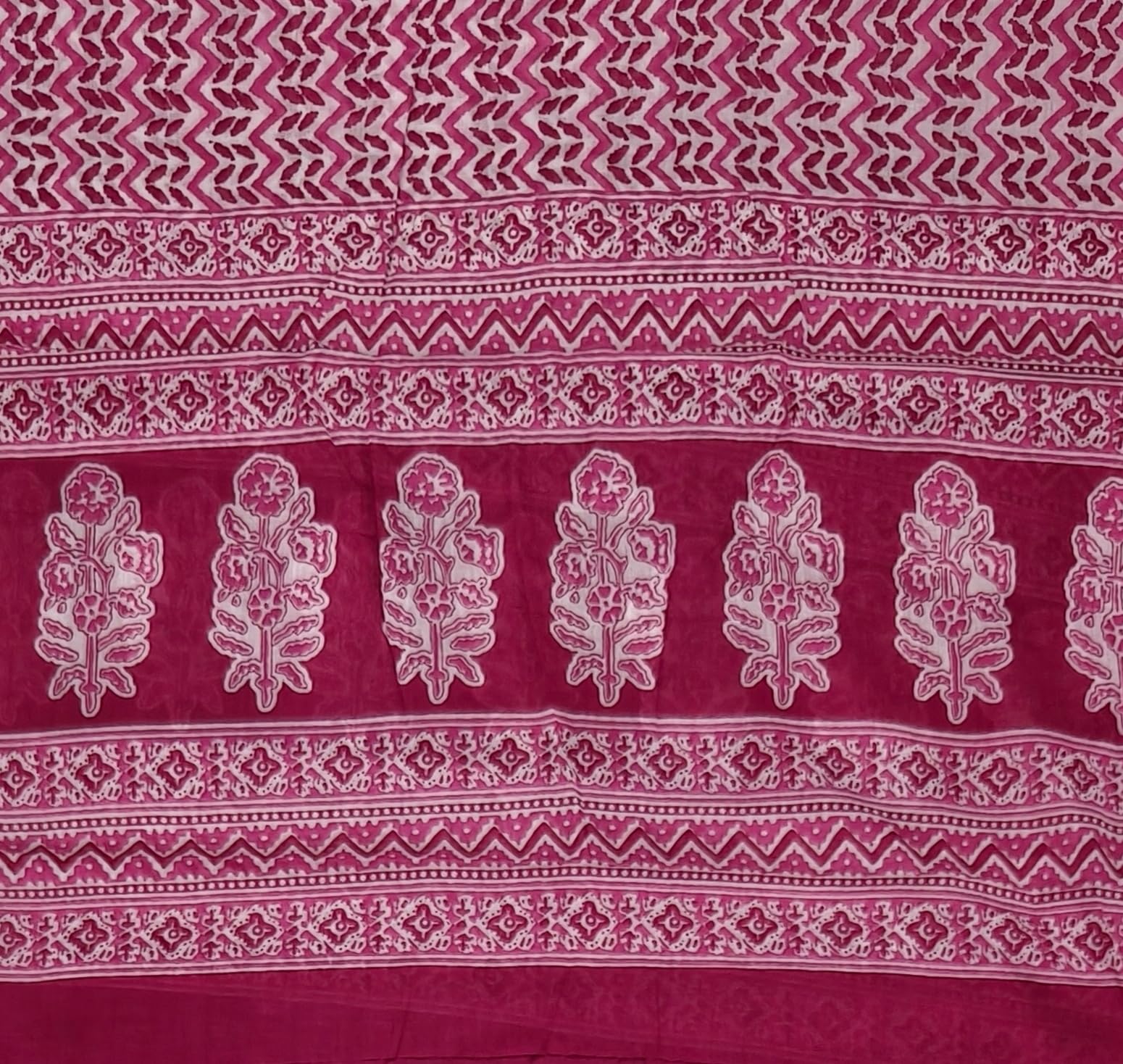 DRAVINAM Trends Jaipuri Print Cambric Cotton Unstitched Salwar Suit Dress Material for Women with Mulmul Cotton Dupatta