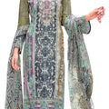 DRAVINAM Trends Women's Unstitched Premium Cotton Embroidered Suit Material - Cambric Cotton Printed Embroidered Kameez II Cotton Bottoms II Cotton Malmal Printed Dupatta