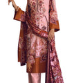 DRAVINAM Trends Women's Unstitched Print Embroidered Pure Cotton Pakistani Salwar Suit Dress Material with Cotton Printed Dupatta (Pink)