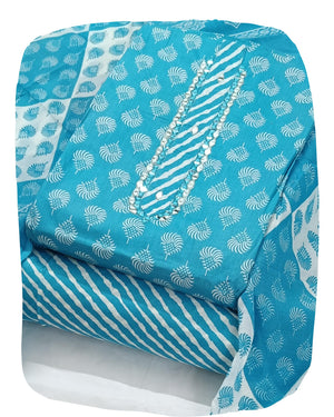 DRAVINAM Trends Women's Cambric Cotton Dress Material | Unstitch Printed Suit Set with Cotton Dupatta
