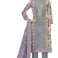 DRAVINAM Trends Women's Unstitched Salwar Suit Dress Material - Cotton Digital Printed Organza Embroidered Kameez II Unstitch Bottoms II Cotton Dupatta
