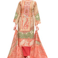 DRAVINAM Trends Women's Unstitched Premium Cotton Embroidered Suit Material with Cotton Malmal Printed Dupatta