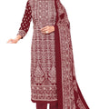 DRAVINAM Trends Women's Unstitched Winter Wear Kashmiri Kani Printed Heavy Woolen Pashmina Salwar Suit Dress Material with Digital Printed Printed Shawl Dupatta