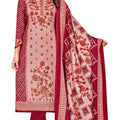 DRAVINAM Trends Women's Pakistani Printed Pashmina Wool Unstitch Salwar Suit Dress Material with Pashmina Printed Shawl Dupatta