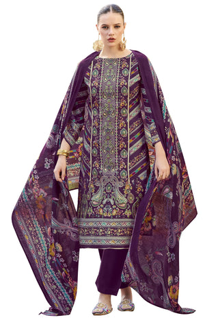DRAVINAM Trends Kurti 2.50 mtrs, Pure Cotton (3 mtrs apx), Pure MAL MAL Cotton Dupatta Print (2.30|Black