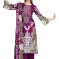 DRAVINAM Trends Women's Pakistani Print Embroidered Unstitcehd Pure Rayon Salwar Suit Dress Materials with Cotton Printed Dupatta