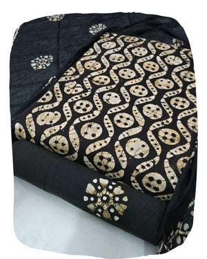 DRAVINAM Trends Unstitched Jaipuri Handmade Wax Batik Print Soft Cotton Dress Material with Dupatta