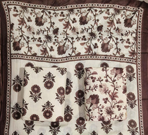 DRAVINAM Trends Jaipuri Print Cambric Cotton Unstitched Salwar Suit Dress Material for Women with Mulmul Cotton Dupatta