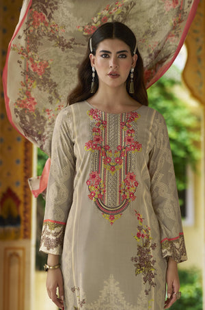 DRAVINAM Trends Unstitched Pakistani Embroidered Pure Rayon Salwar Suit Dress Materials with Cotton Dupatta