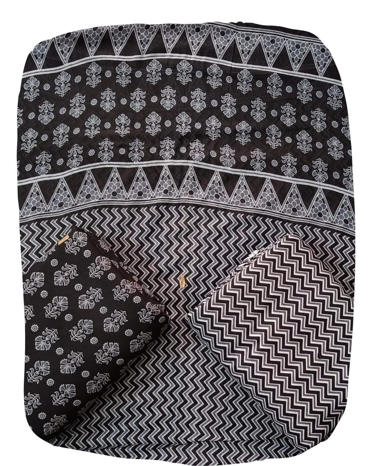DRAVINAM Trends Jaipuri Print Cambric Cotton Unstitched Salwar Suit Dress Material for Women with Mulmul Cotton Dupatta