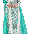 DRAVINAM Trends Unstitched Printed Women Cotton Salwar Suits Dress Material with Cotton Chunni