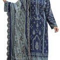 DRAVINAM Trends Women's Unstitched Pakistani Digital Print Embroidered Pure Cotton Salwar Suit Dress Materials with Cotton Digital Embroidered Cutwork Dupatta