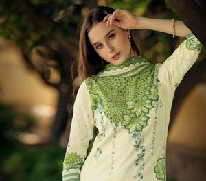 DRAVINAM Trends Women's Pure Cotton Printed Dress Material Salwar Suit with Unstitched Bottoms and Cotton Dupatta