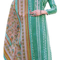 DRAVINAM Trends Unstitched Rayon Kurta Pant Dress Material Set with Cotton Printed Dupatta for Women