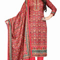 DRAVINAM Trends Pashmina Digital Kani Kashmiri Printed Unstitched Salwar Suit for Women with Digital Shawl Dupatta