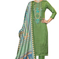 DRAVINAM Trends Women's Unstitched Woollen Pure Pashmina Embroidered Winter Wear Salwar Suit Dress Material with Pashmina Printed Shawl Dupatta